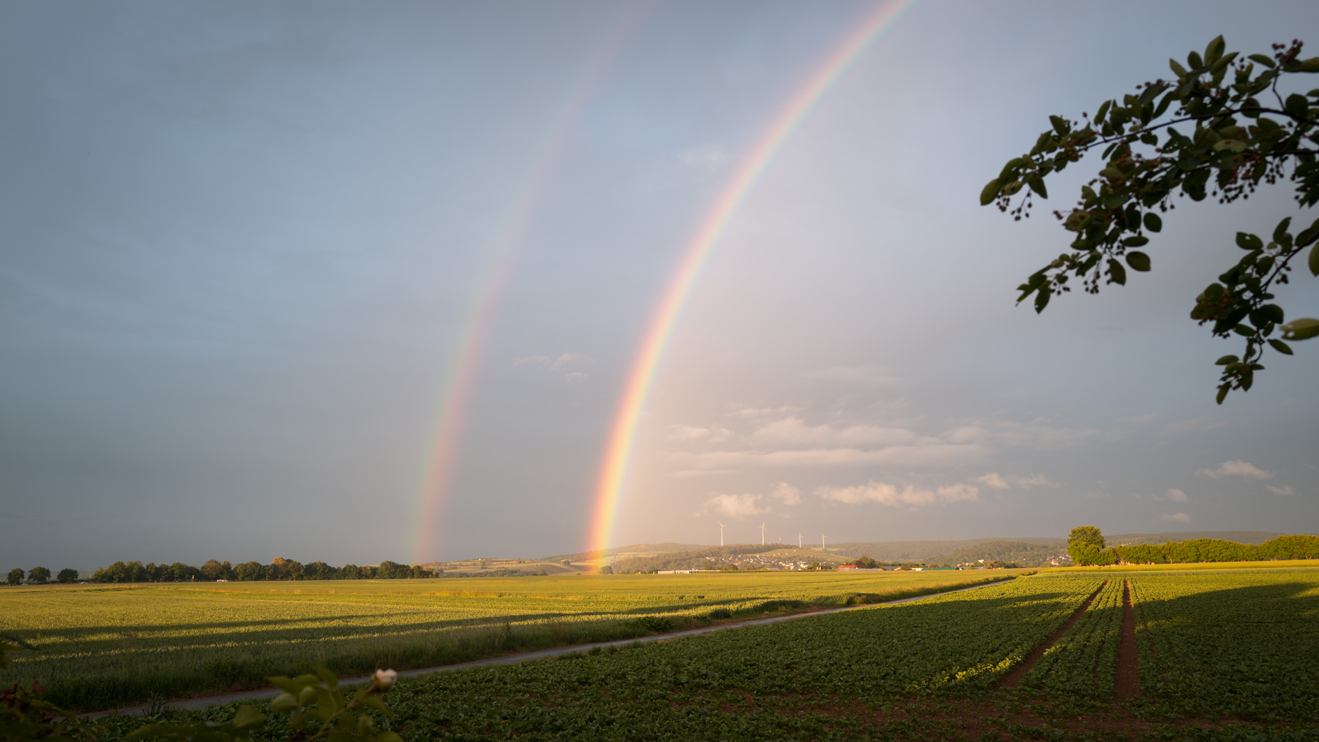 Regenbogen über Groß-Umstadt