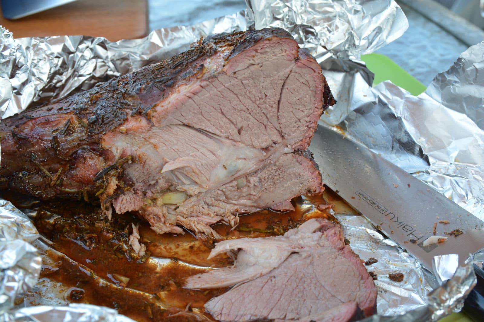 Lammkeule Smoker