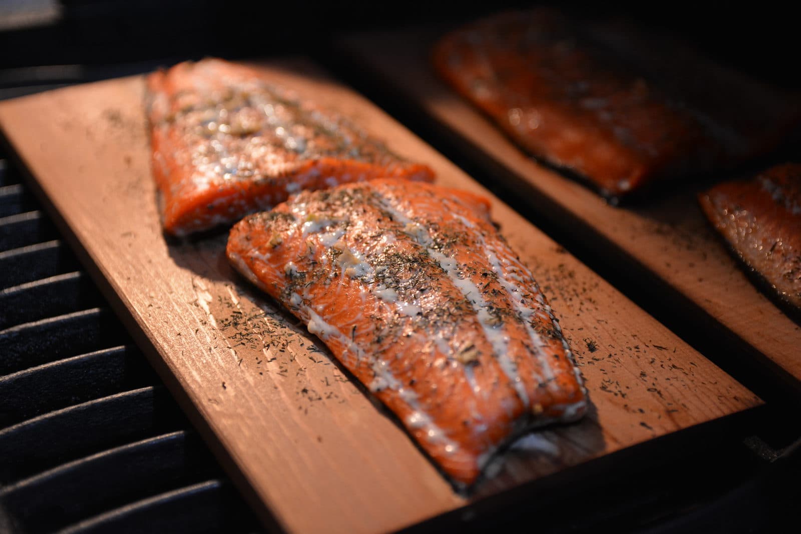 Sockeye auf Zeder Planke